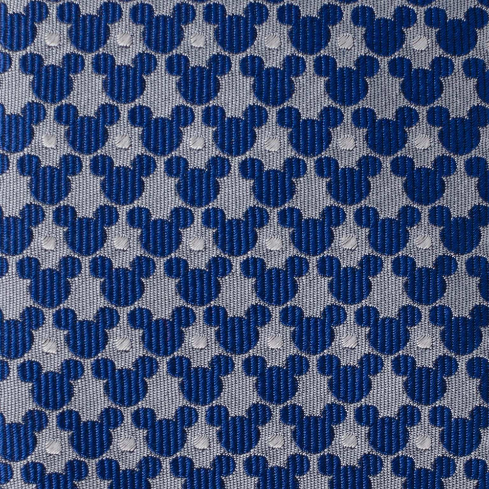 Disney Mickey Mouse Silhouette Pattern Dot Blue Tie - Cufflinks.com - Flyclothing LLC