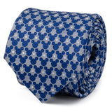 Disney Mickey Mouse Silhouette Pattern Dot Blue Tie - Cufflinks.com - Flyclothing LLC