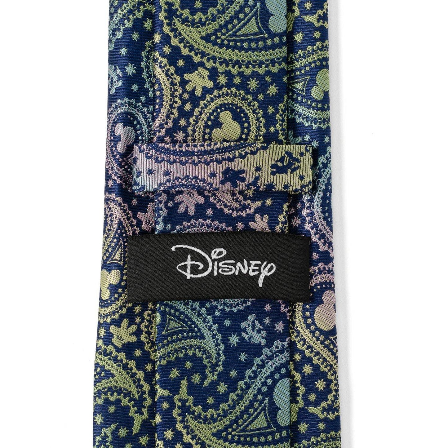Disney Mickey Mouse Silhouette Iridescent Paisley Navy Tie - Cufflinks.com - Flyclothing LLC