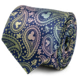 Disney Mickey Mouse Silhouette Iridescent Paisley Navy Tie - Cufflinks.com - Flyclothing LLC