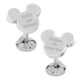 Disney Mickey Mouse Silhouette Stainless Steel Cufflinks - Cufflinks.com - Flyclothing LLC