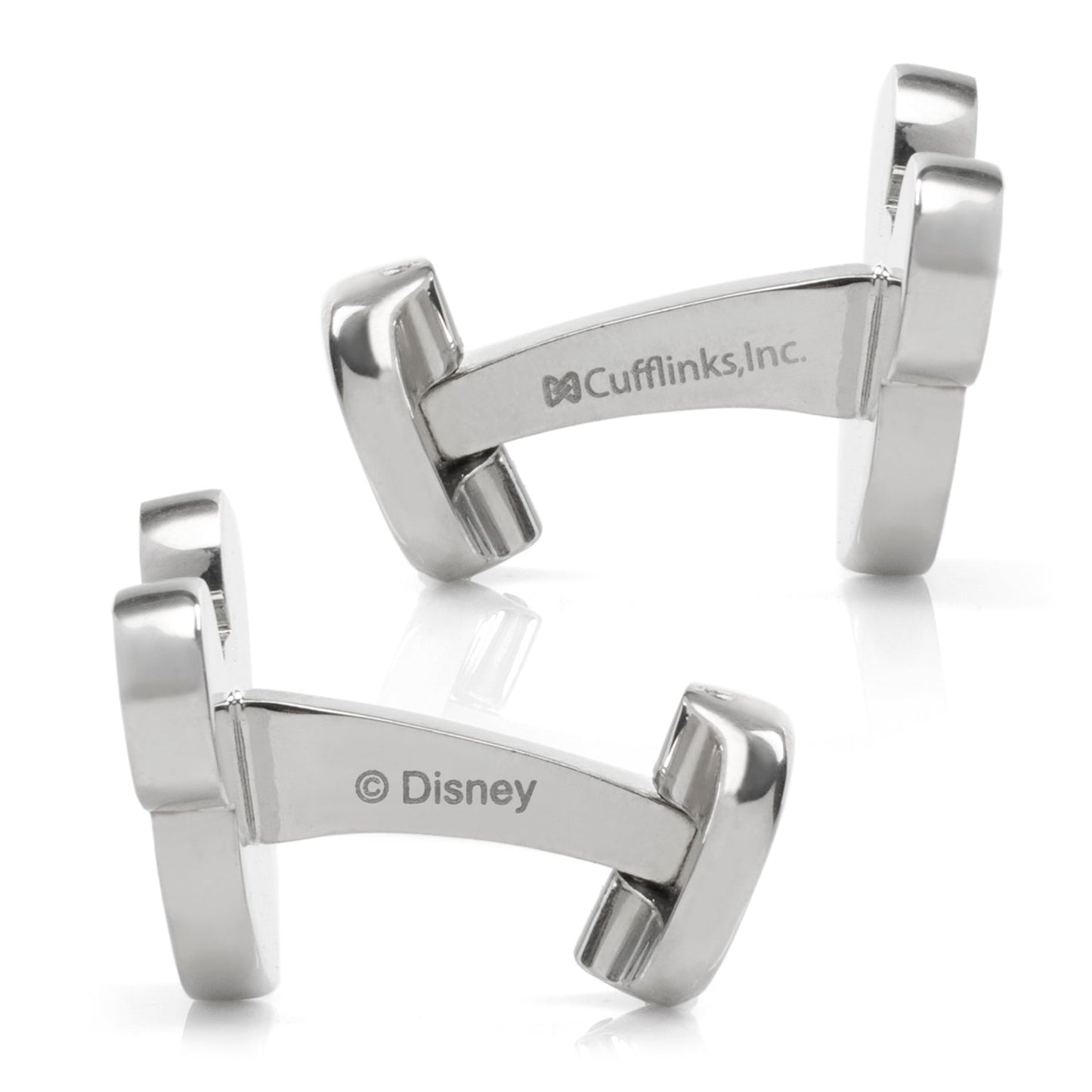 Disney Mickey Mouse Silhouette Basket Weave Cufflinks - Cufflinks.com - Flyclothing LLC