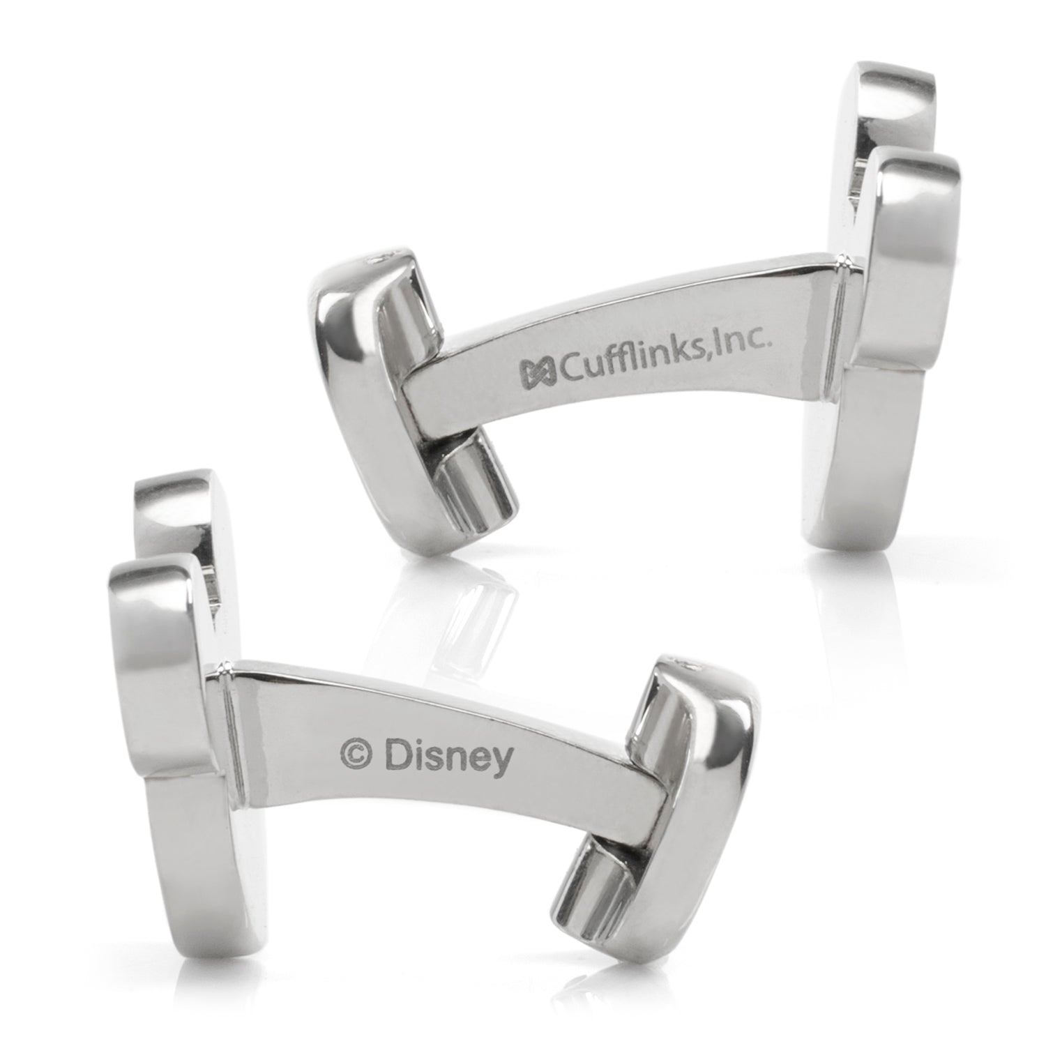 Disney Mickey Mouse Silhouette Basket Weave Cufflinks - Cufflinks.com - Flyclothing LLC