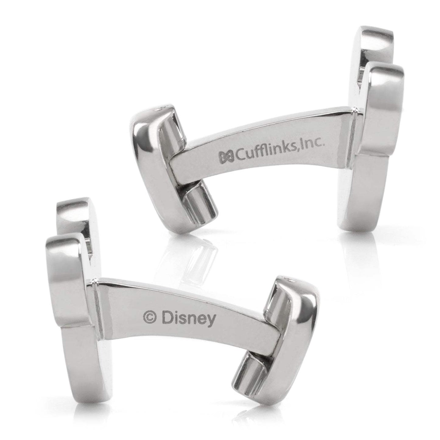 Disney Mickey Mouse Silhouette Basket Weave Cufflinks