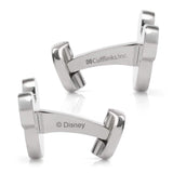 Disney Mickey Mouse Silhouette Basket Weave Cufflinks