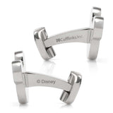 Disney Mickey Mouse Silhouette Basket Weave Cufflinks - Cufflinks.com - Flyclothing LLC