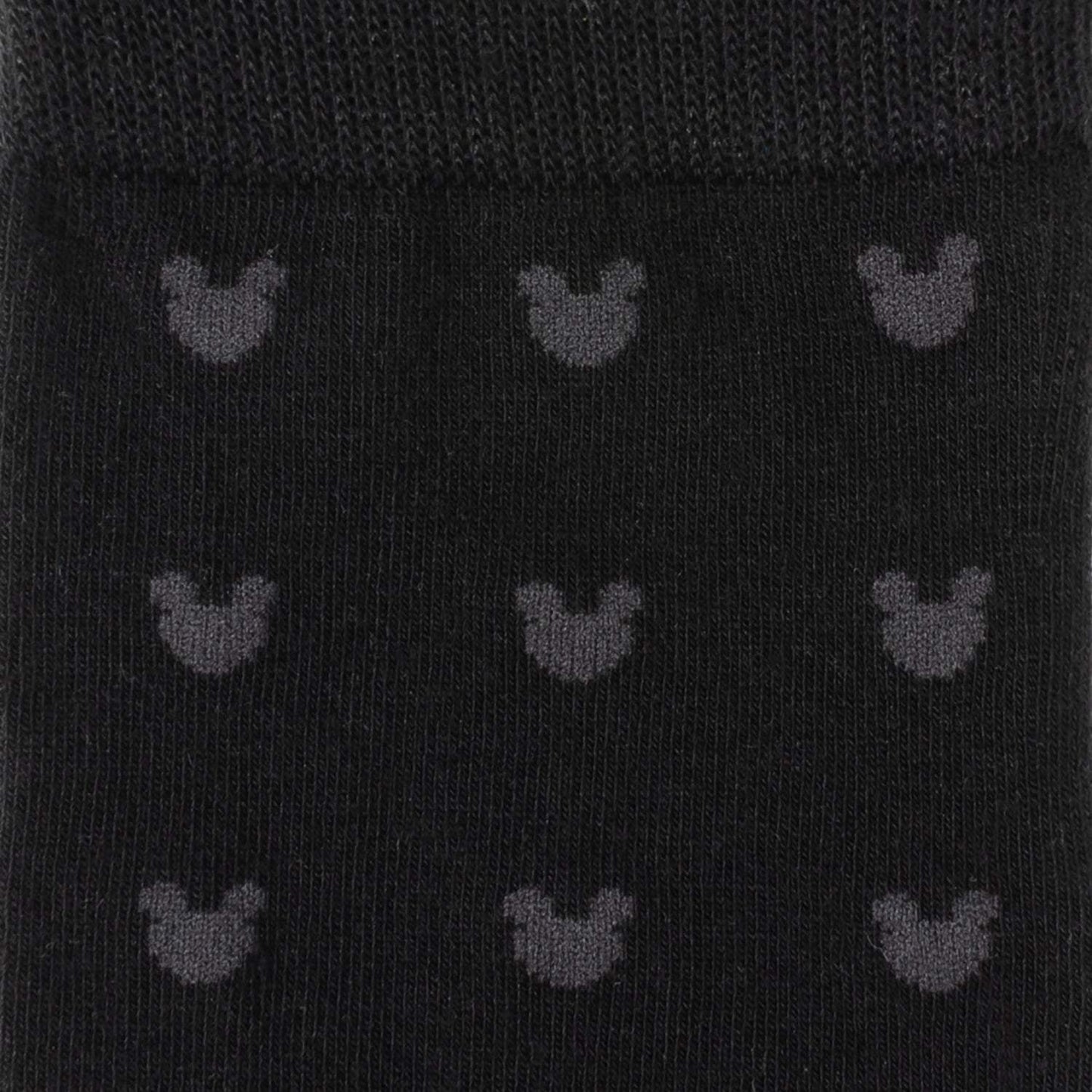 Disney Mickey Mouse Silhouette Motif Black Sock and Mickey Blue Lapel Pin Gift Set - Cufflinks.com - Flyclothing LLC