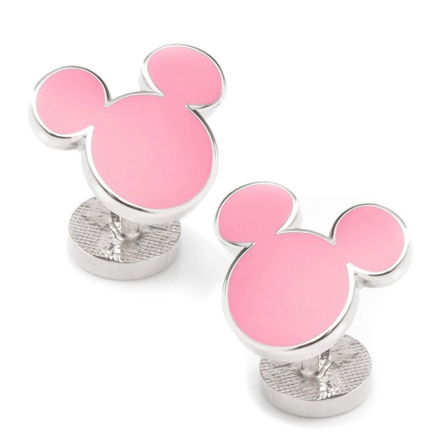 Disney Mickey Mouse Silhouette Pink Cufflinks - Cufflinks.com - Flyclothing LLC