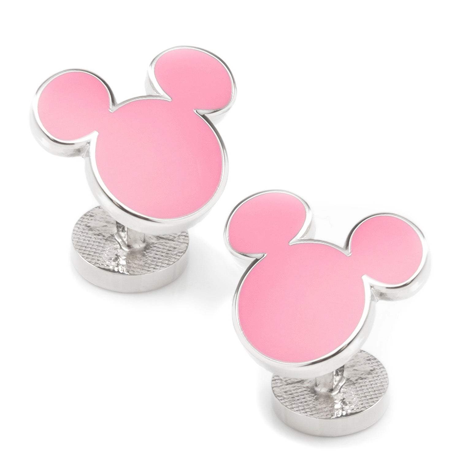 Disney Mickey Mouse Silhouette Pink Cufflinks - Cufflinks.com - Flyclothing LLC