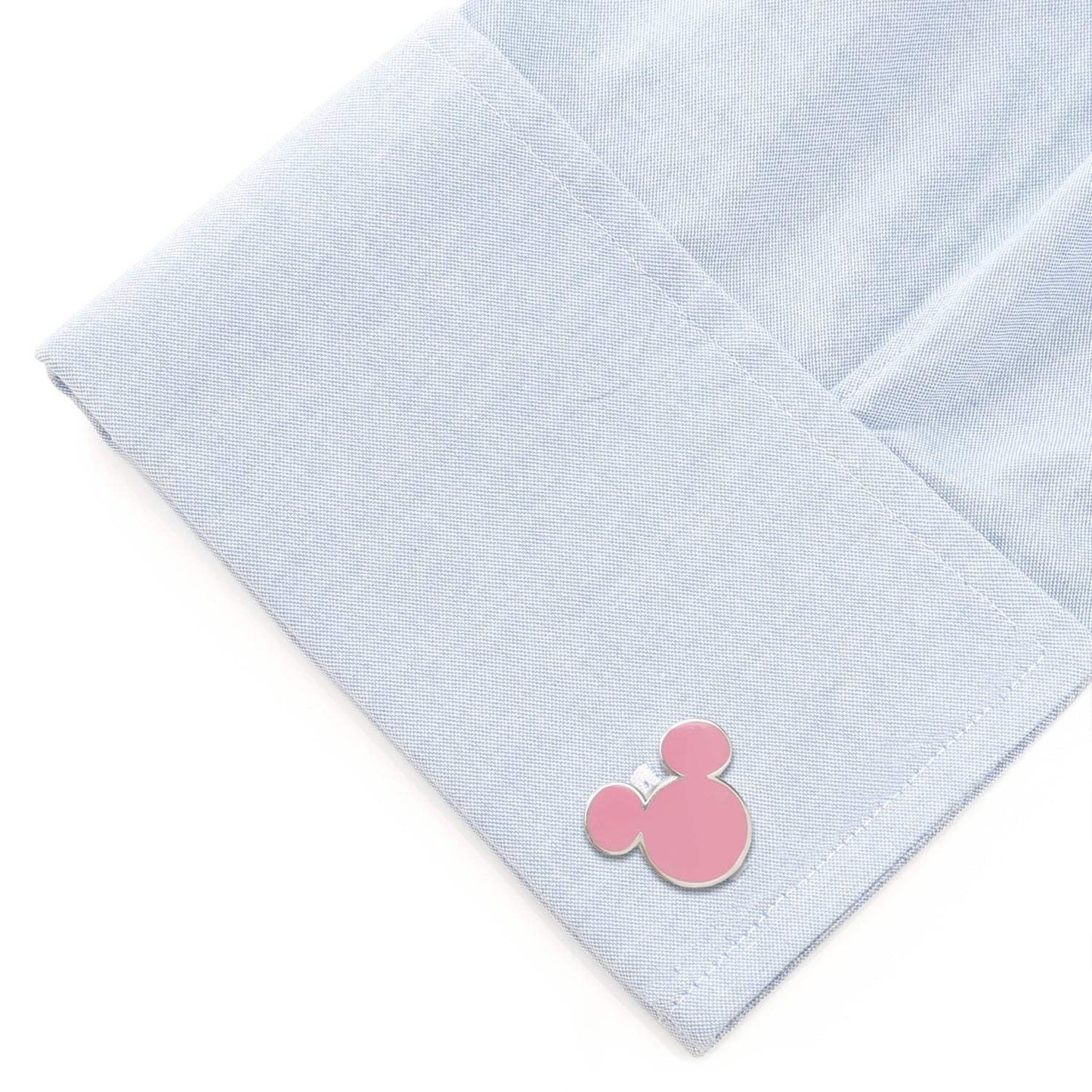 Disney Mickey Mouse Silhouette Pink Cufflinks - Cufflinks.com - Flyclothing LLC