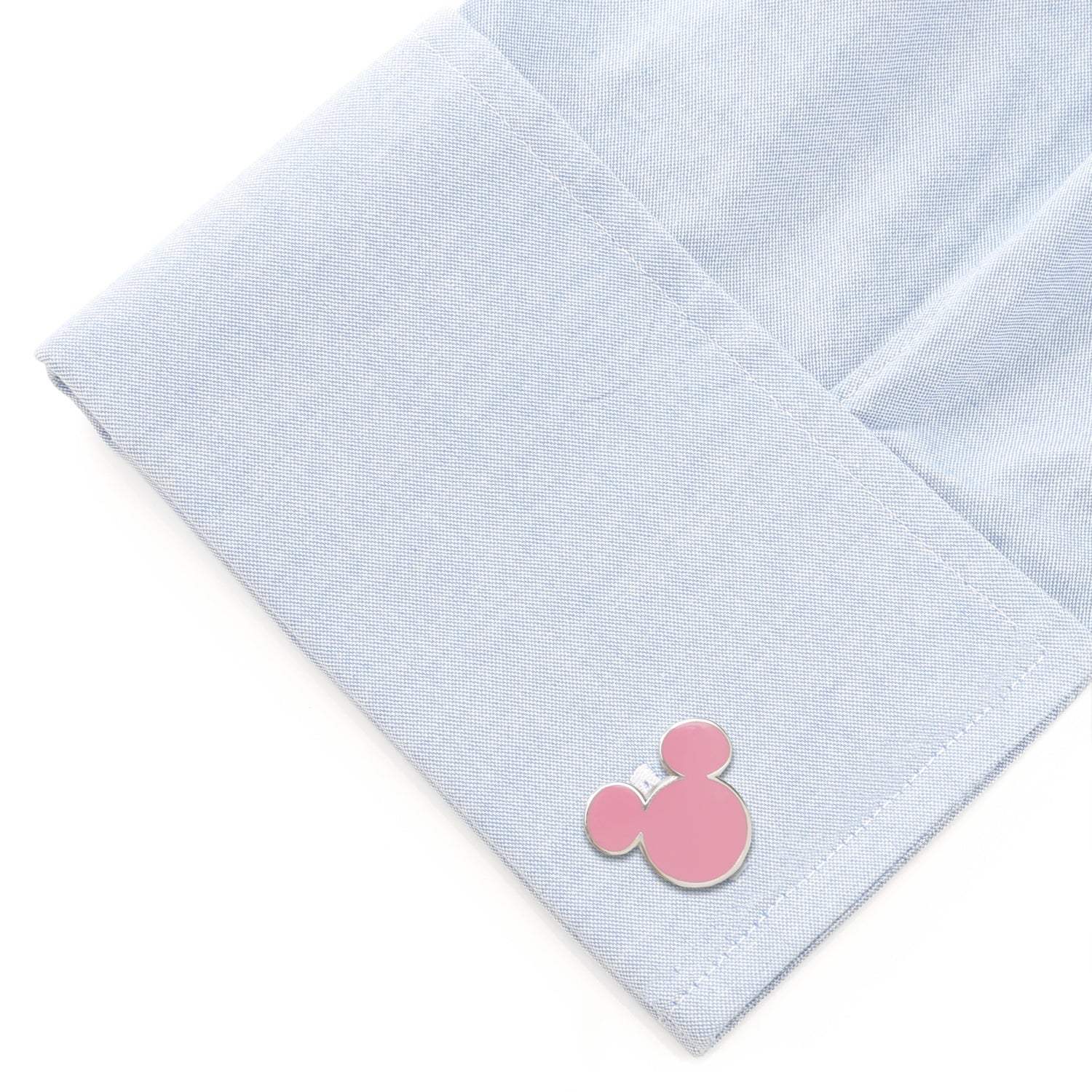 Disney Mickey Mouse Silhouette Pink Cufflinks - Cufflinks.com - Flyclothing LLC