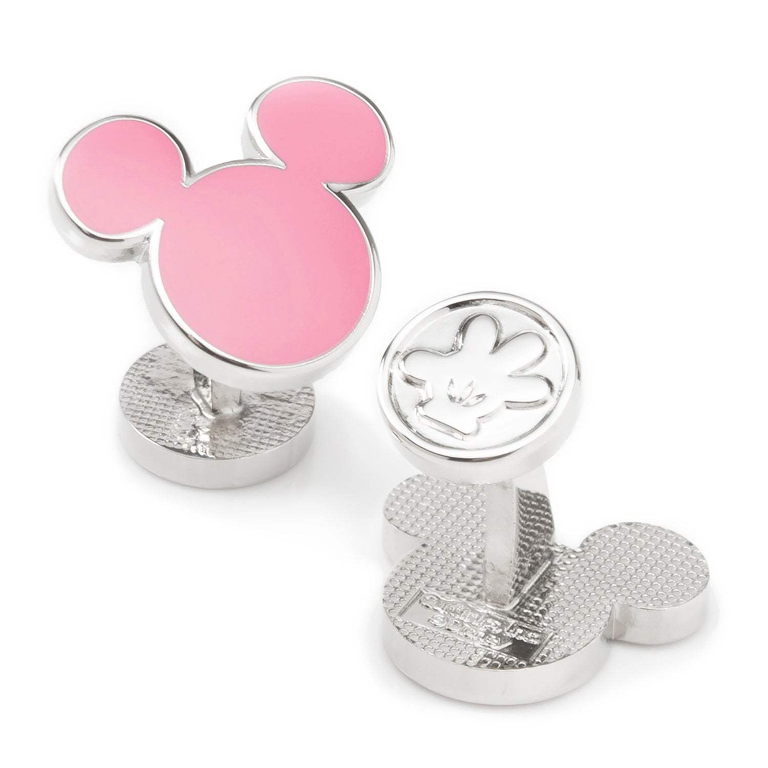 Disney Mickey Mouse Silhouette Pink Cufflinks - Cufflinks.com - Flyclothing LLC