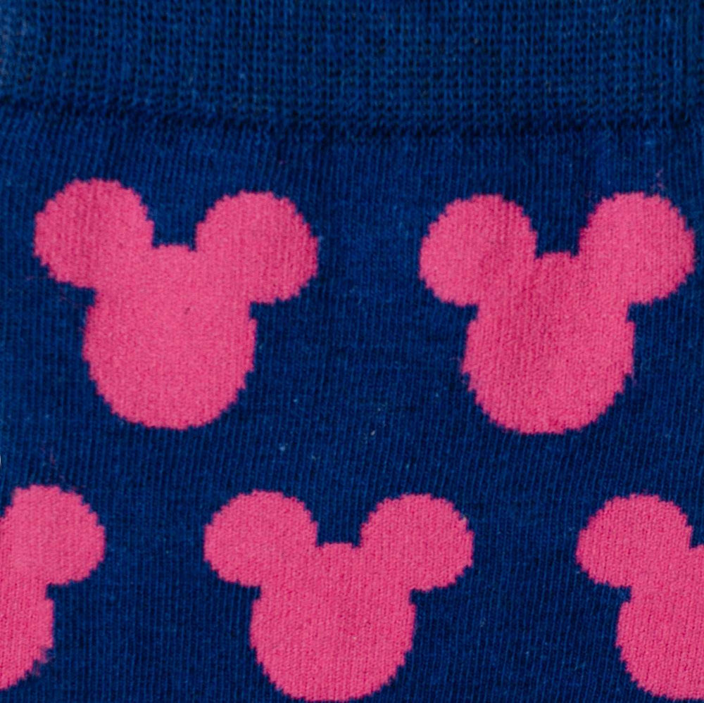 Disney Mickey Mouse Silhouette Pink Sock and Mickey Blue Lapel Pin Gift Set - Cufflinks.com - Flyclothing LLC