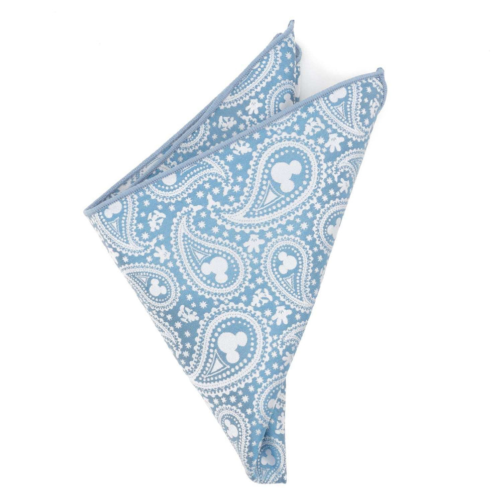 Disney Mickey Mouse Paisley Teal Pocket Square - Cufflinks.com - Flyclothing LLC