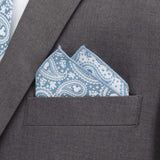 Disney Mickey Mouse Paisley Teal Pocket Square - Cufflinks.com - Flyclothing LLC