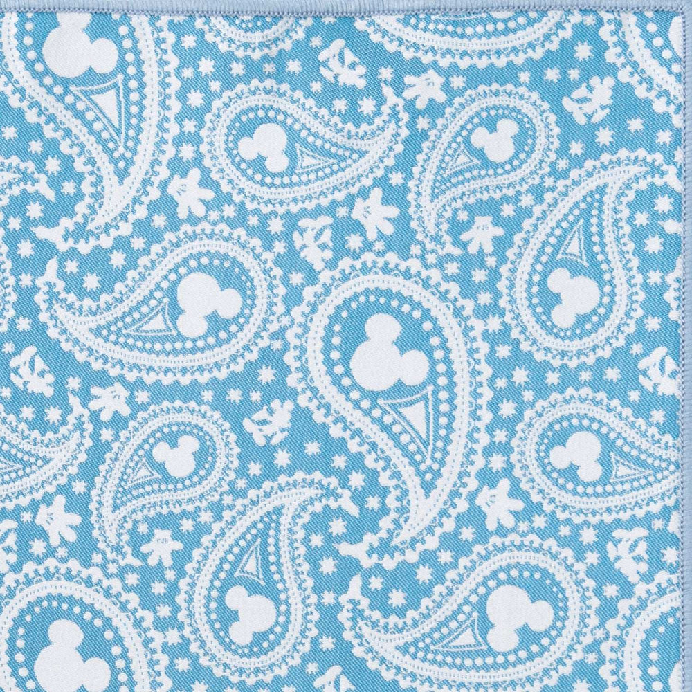 Disney Mickey Mouse Paisley Teal Pocket Square - Cufflinks.com - Flyclothing LLC