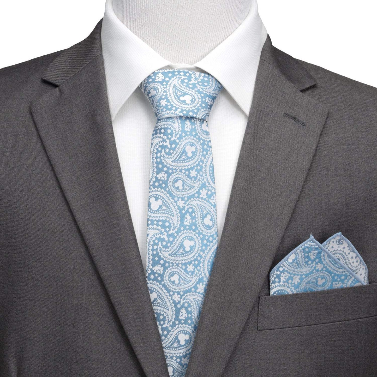 Disney Mickey Mouse Teal Paisley Men's Tie - Cufflinks.com - Flyclothing LLC
