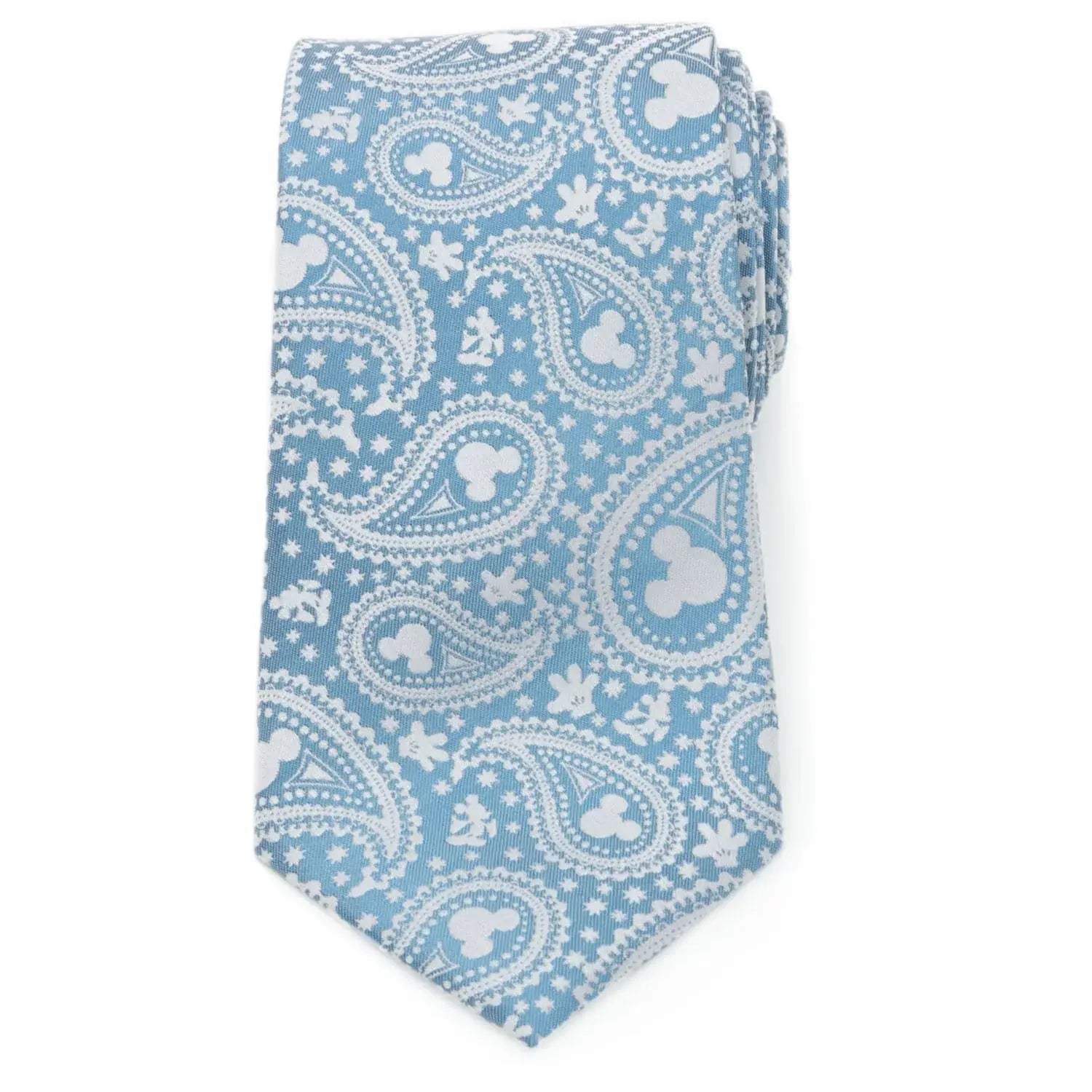 Disney Mickey Mouse Teal Paisley Men's Tie - Cufflinks.com - Flyclothing LLC