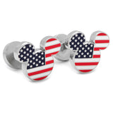Disney Mickey Mouse Stars and Stripes Cufflinks