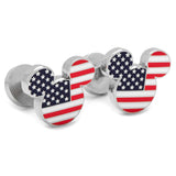 Disney Mickey Mouse Stars and Stripes Cufflinks - Cufflinks.com - Flyclothing LLC