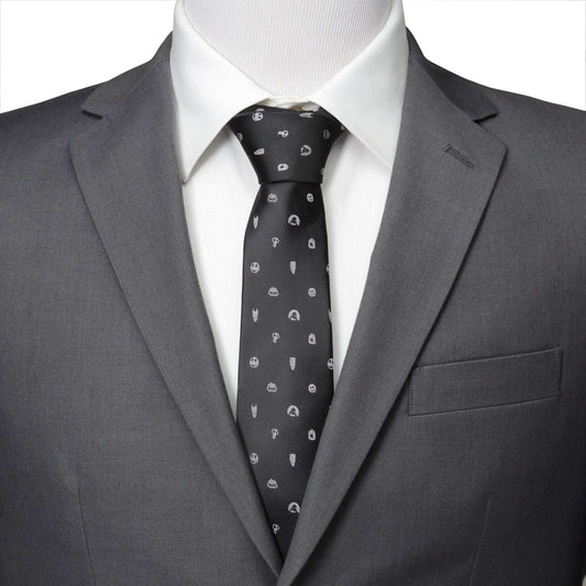 Disney The Nightmare Before Christmas Black Gray Men's Tie - Cufflinks.com - Flyclothing LLC