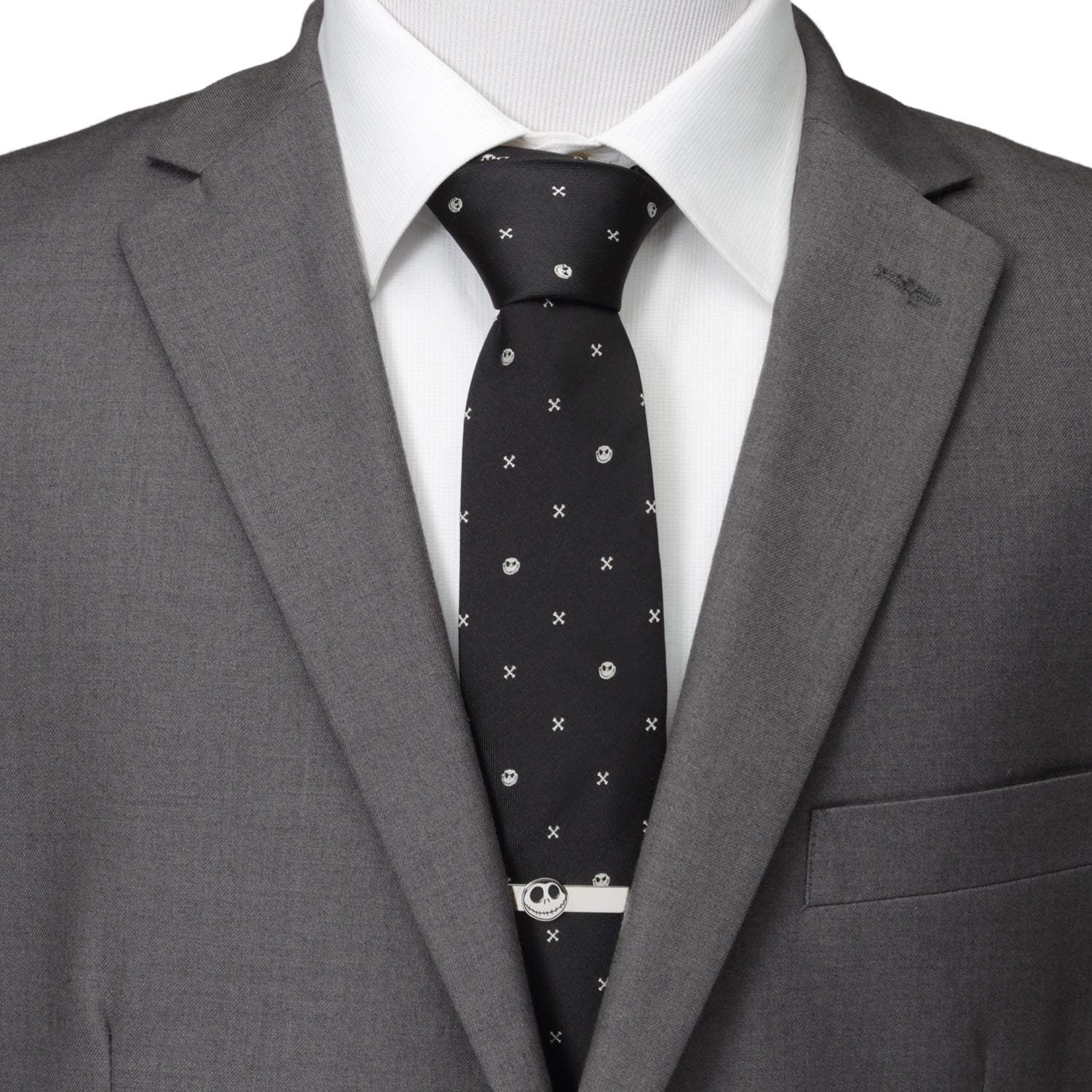 Disney The Nightmare Before Christmas Jack Skellington Black Men's Tie - Cufflinks.com - Flyclothing LLC