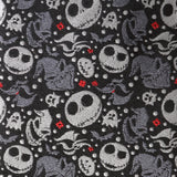 Disney The Nightmare Before Christmas Black Gray Pattern Men's Tie - Cufflinks.com - Flyclothing LLC