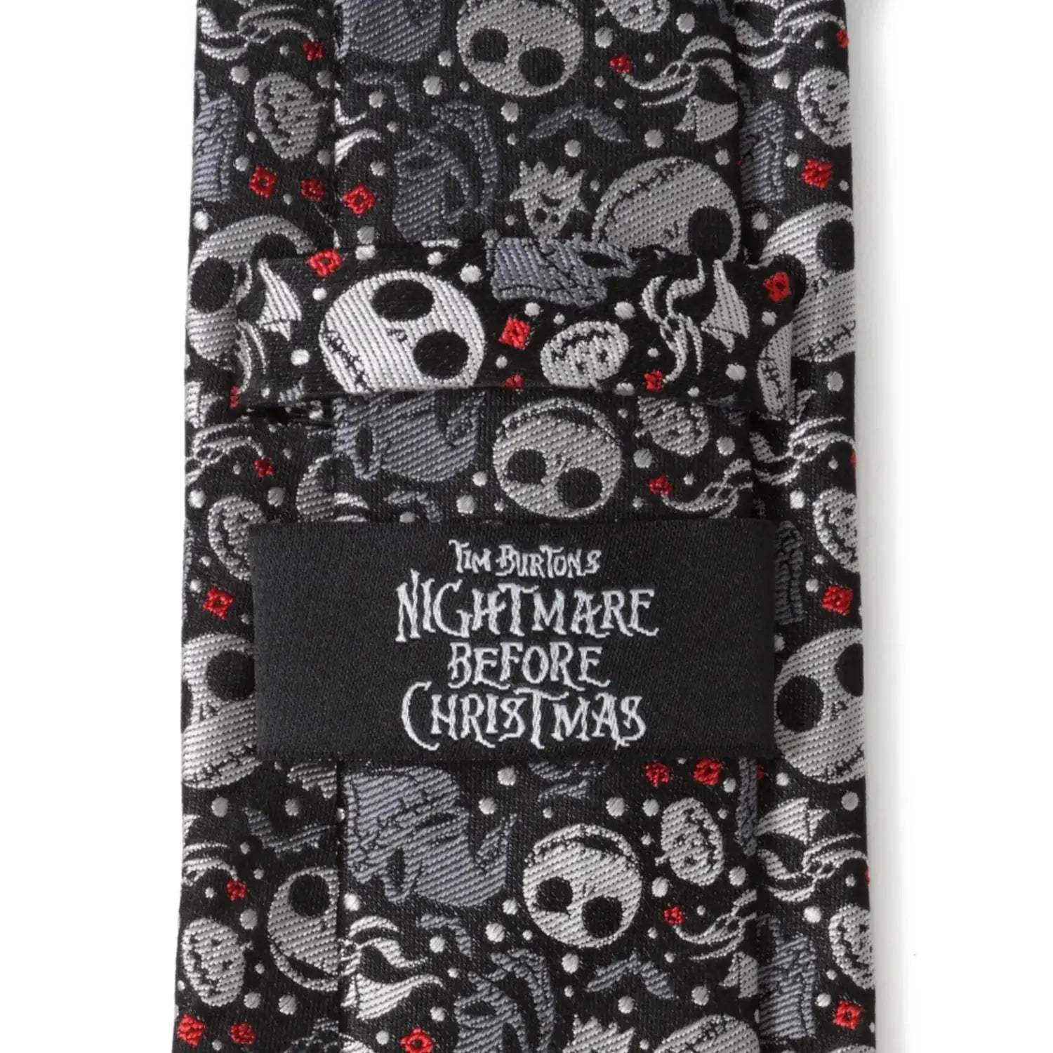Disney The Nightmare Before Christmas Black Gray Pattern Men's Tie - Cufflinks.com - Flyclothing LLC