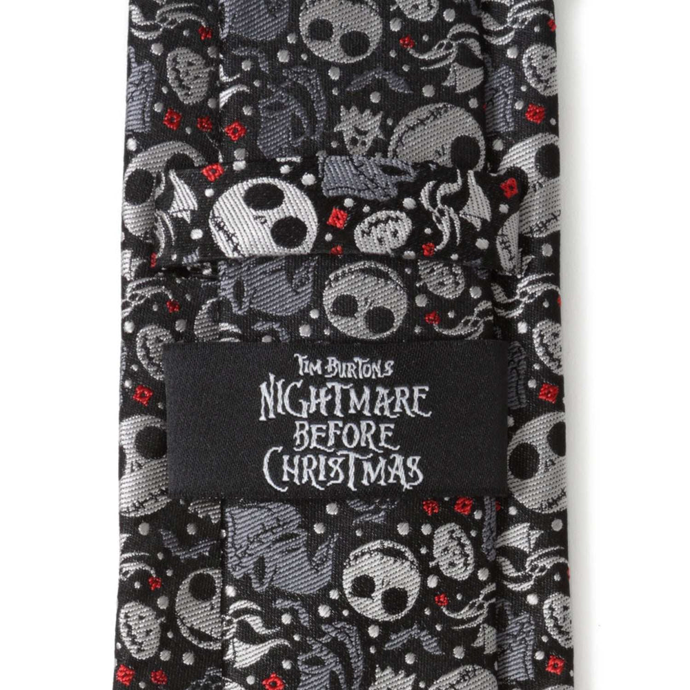 Disney The Nightmare Before Christmas Black Gray Pattern Men's Tie - Cufflinks.com - Flyclothing LLC