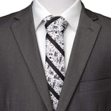 Disney The Nightmare Before Christmas Striped Black Men's Tie - Cufflinks.com - Flyclothing LLC