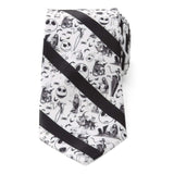 Disney The Nightmare Before Christmas Striped Black Men's Tie - Cufflinks.com - Flyclothing LLC