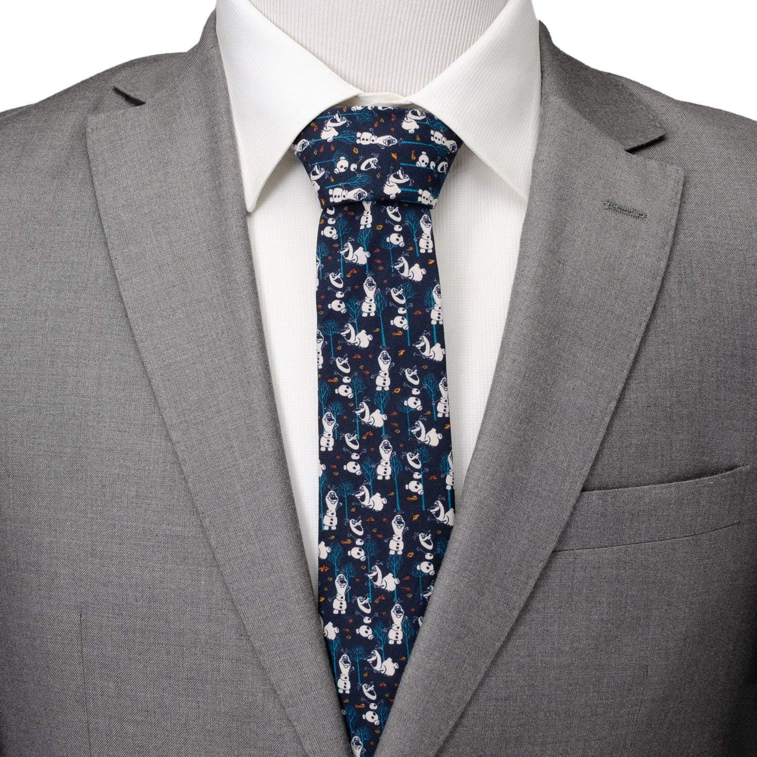 Disney Frozen Olaf Navy Pattern Men's Tie - Cufflinks.com - Flyclothing LLC