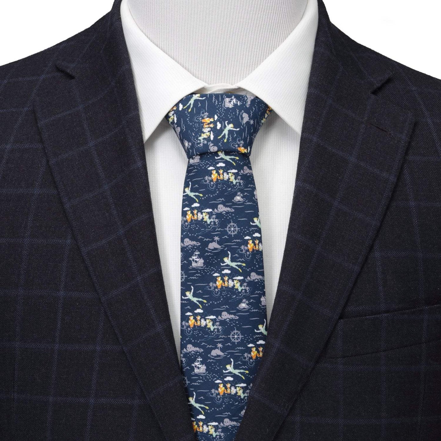 Disney Peter Pan Flying Blue Men's Tie - Cufflinks.com - Flyclothing LLC