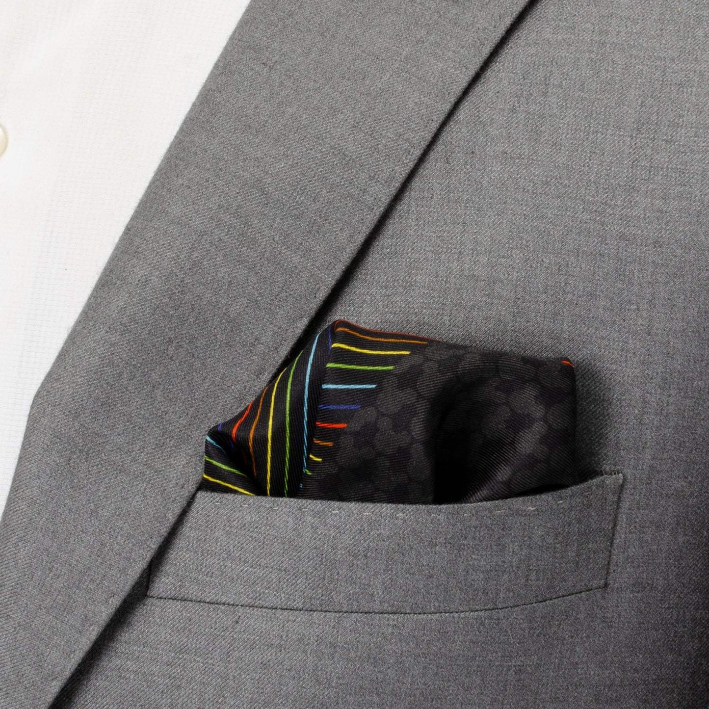 Disney Mickey Mouse Silhouette Rainbow Pocket Square - Cufflinks.com - Flyclothing LLC