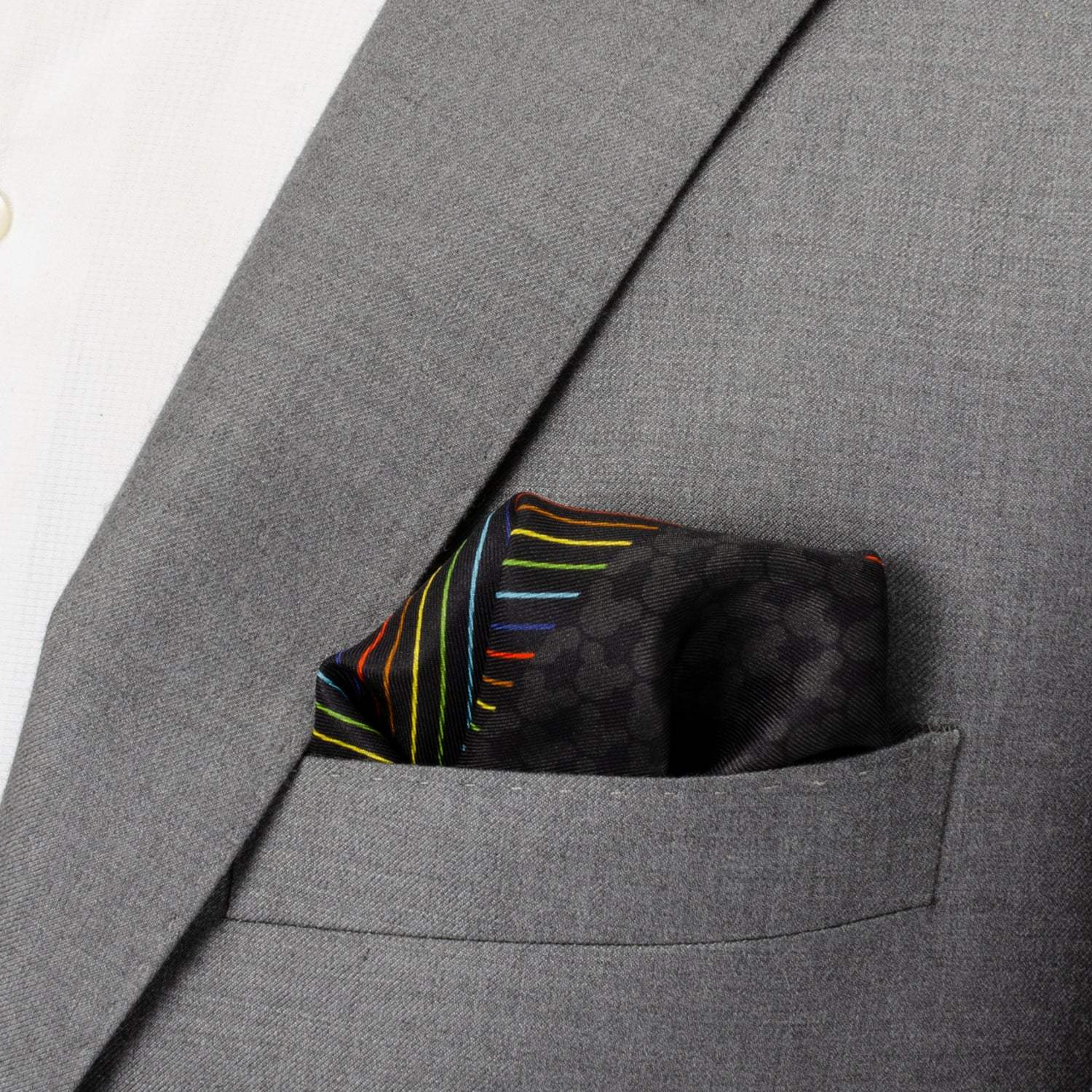 Disney Mickey Mouse Silhouette Rainbow Pocket Square - Cufflinks.com - Flyclothing LLC