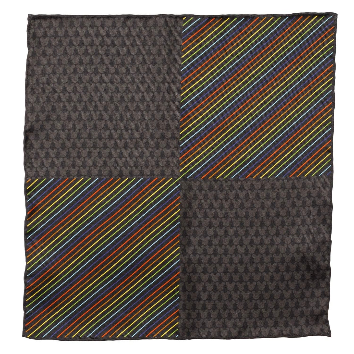 Disney Mickey Mouse Silhouette Rainbow Pocket Square - Cufflinks.com - Flyclothing LLC