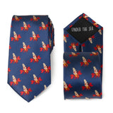 Disney The Little Mermaid Sebastian Hidden Message Blue Men's Tie - Cufflinks.com - Flyclothing LLC
