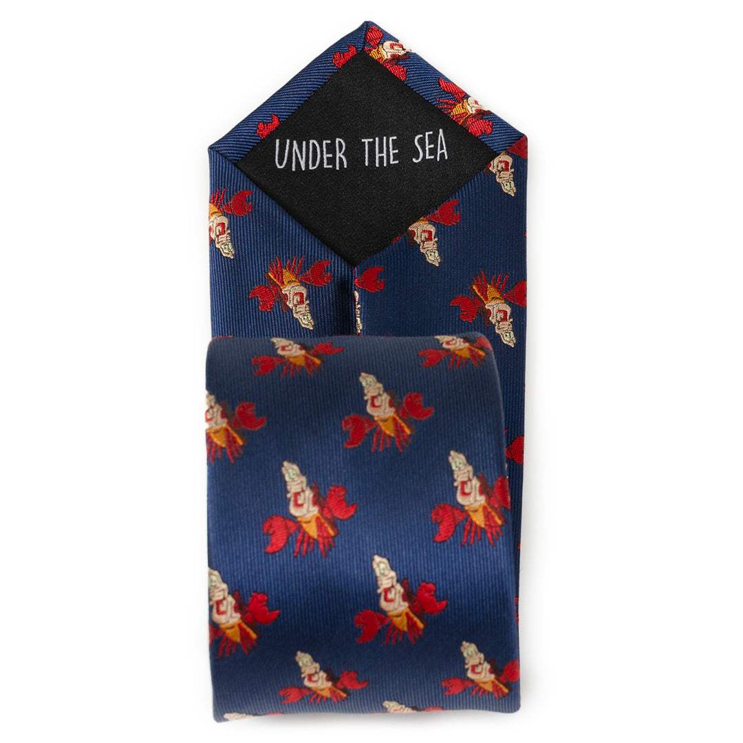 Disney The Little Mermaid Sebastian Hidden Message Blue Men's Tie - Cufflinks.com - Flyclothing LLC