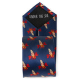 Disney The Little Mermaid Sebastian Hidden Message Blue Men's Tie - Cufflinks.com - Flyclothing LLC