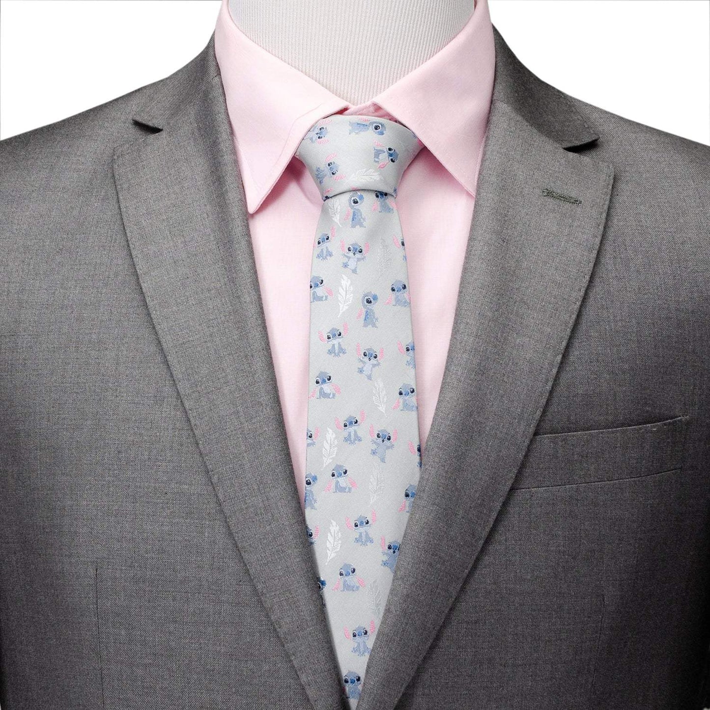 Disney Lilo & Stitch Gray Men's Tie - Cufflinks.com - Flyclothing LLC