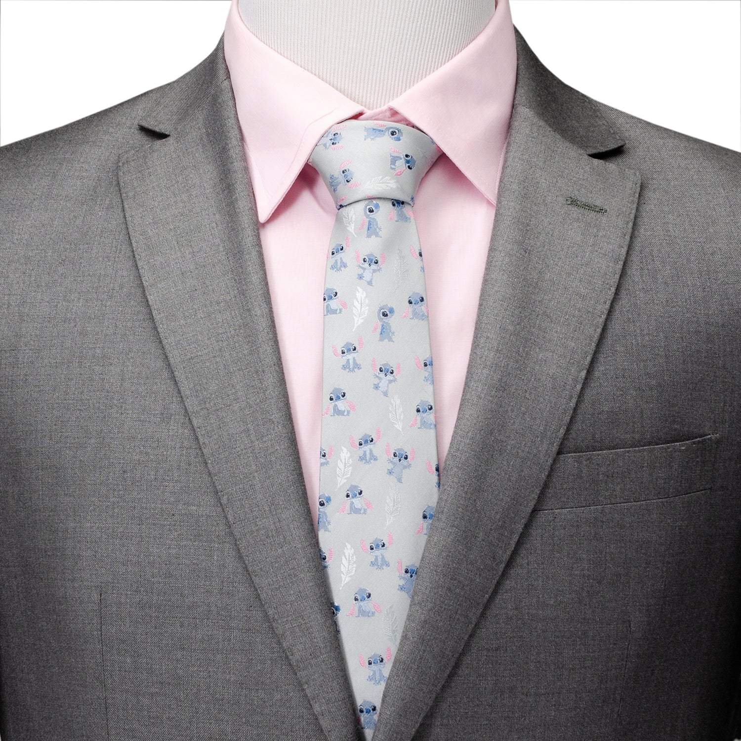 Disney Lilo & Stitch Gray Men's Tie - Cufflinks.com - Flyclothing LLC