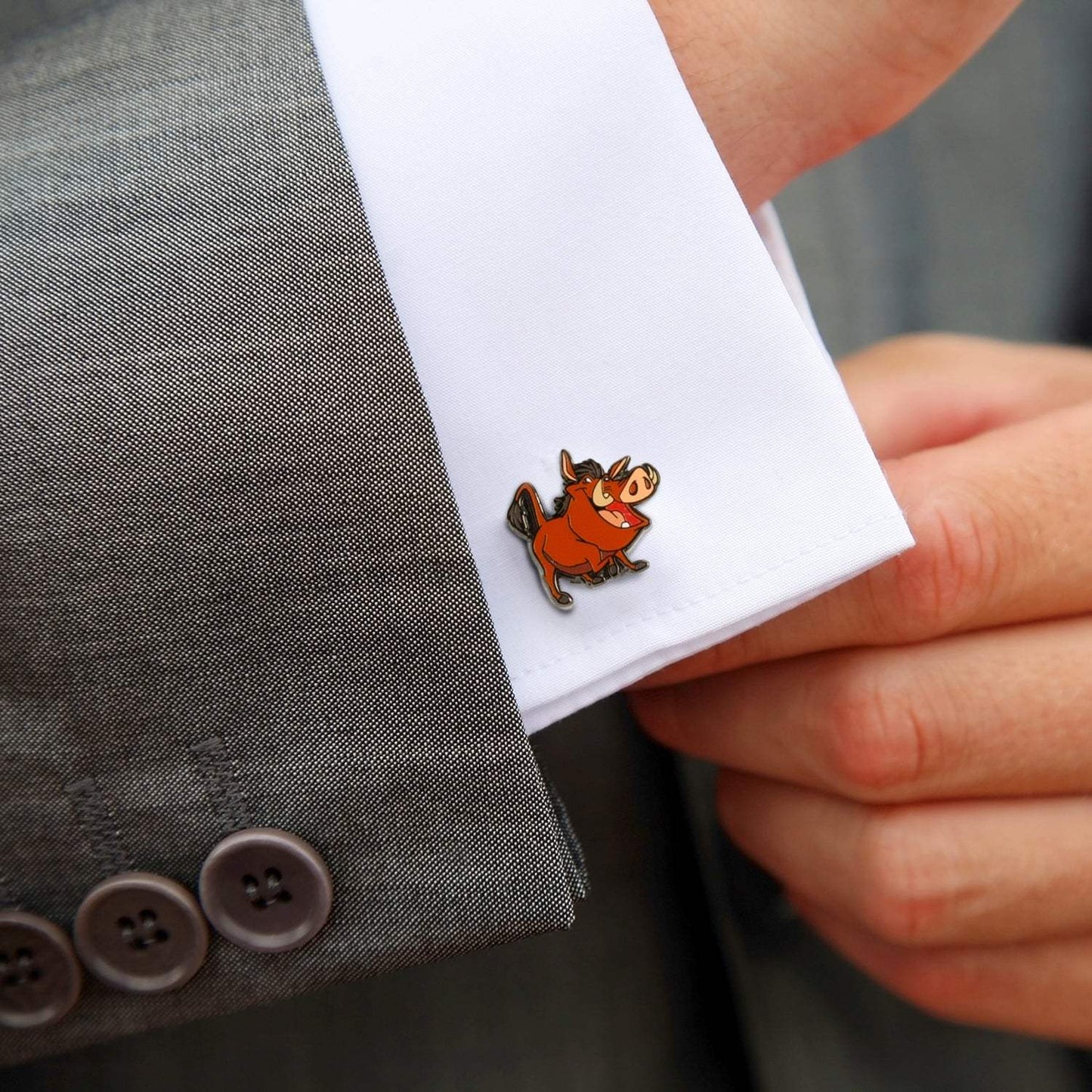 Disney The Lion King Timon & Pumbaa Cufflinks - Cufflinks.com - Flyclothing LLC