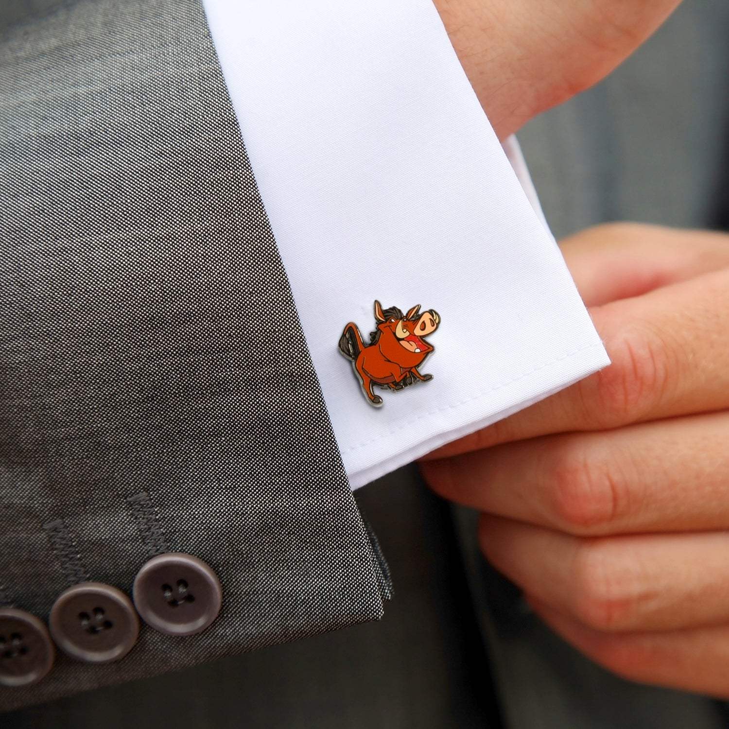 Disney The Lion King Timon & Pumbaa Cufflinks - Cufflinks.com - Flyclothing LLC