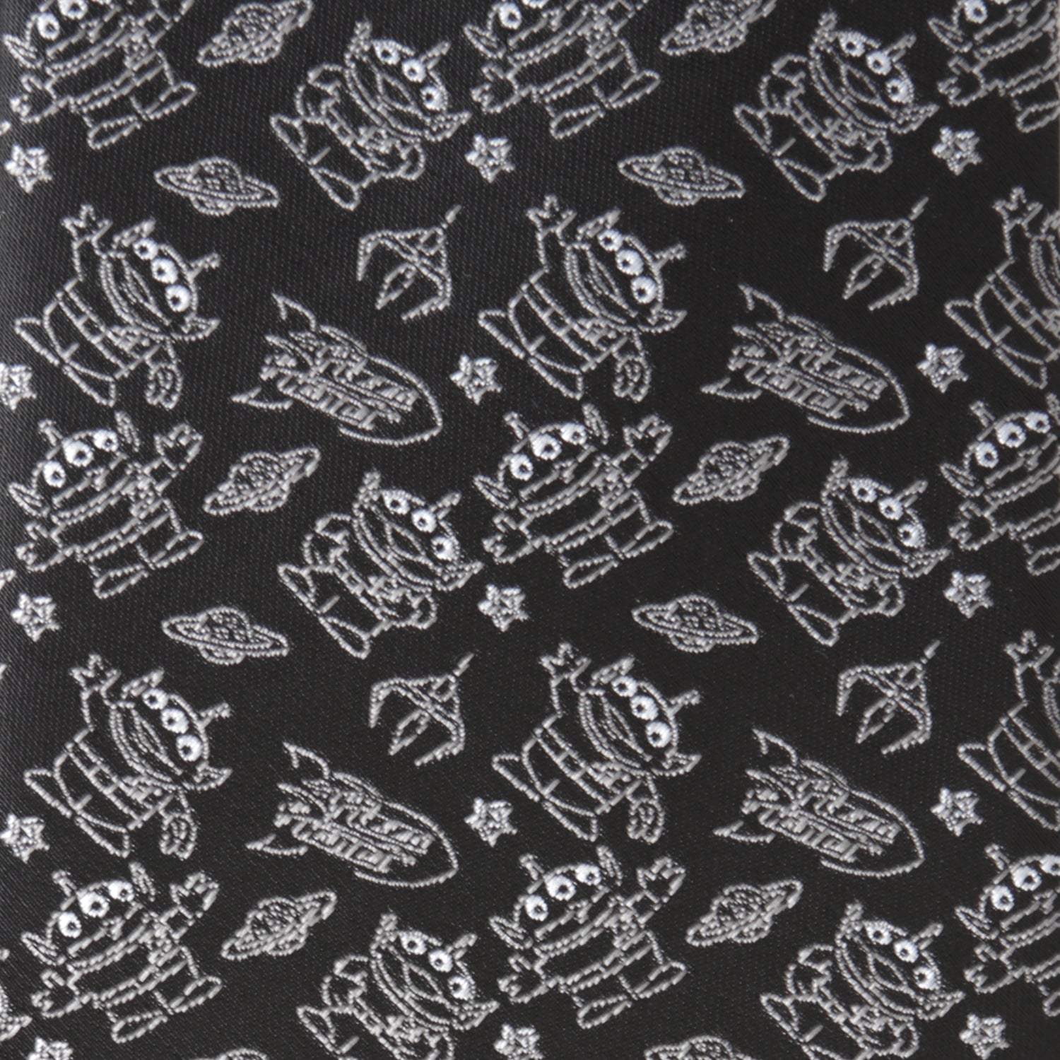 Disney Pixar Toy Story Alien Print Black Men's Tie - Cufflinks.com - Flyclothing LLC