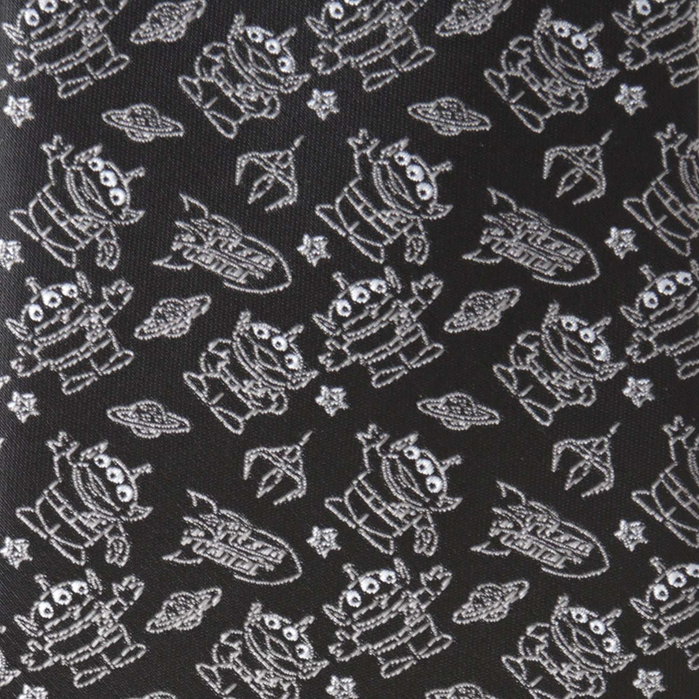 Disney Pixar Toy Story Alien Print Black Men's Tie - Cufflinks.com - Flyclothing LLC