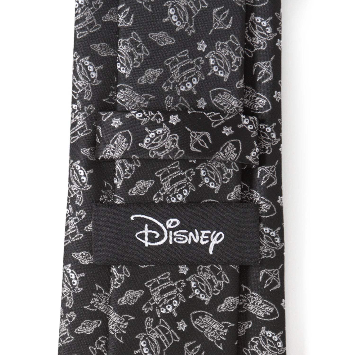 Disney Pixar Toy Story Alien Print Black Men's Tie - Cufflinks.com - Flyclothing LLC