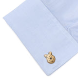 Disney Winnie the Pooh Face Gold Cufflinks - Cufflinks.com - Flyclothing LLC