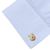 Disney Winnie the Pooh Face Gold Cufflinks - Cufflinks.com - Flyclothing LLC