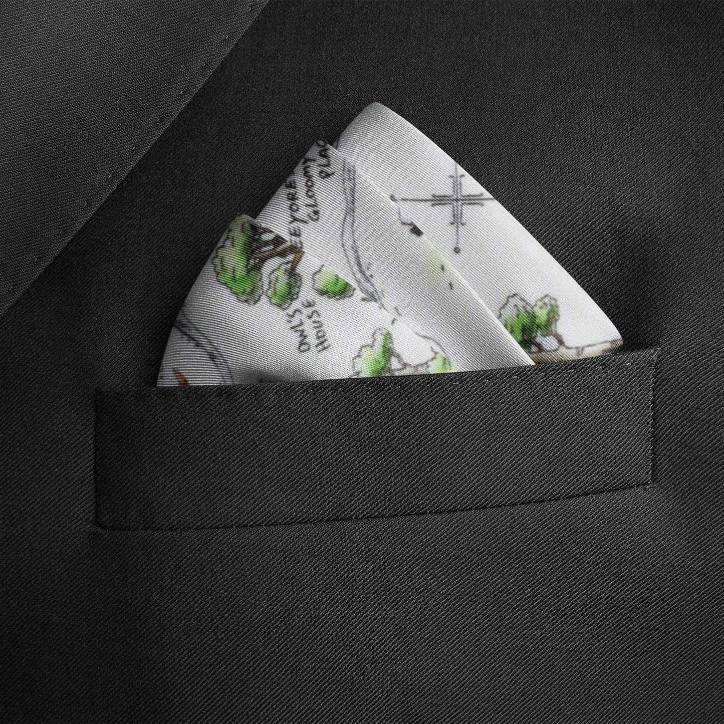 Disney Winnie the Pooh Map Pocket Square - Cufflinks.com - Flyclothing LLC