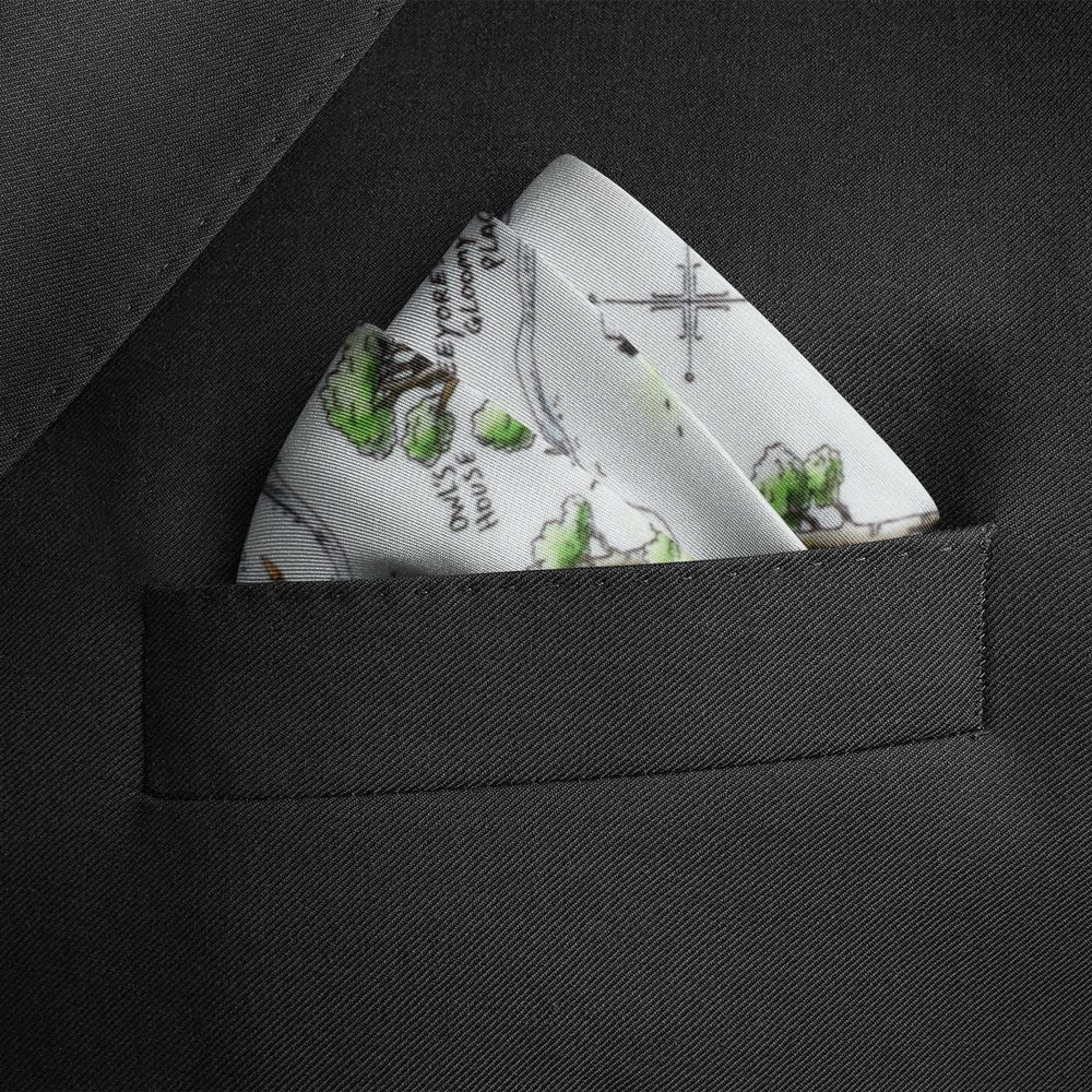 Disney Winnie the Pooh Map Pocket Square - Cufflinks.com - Flyclothing LLC